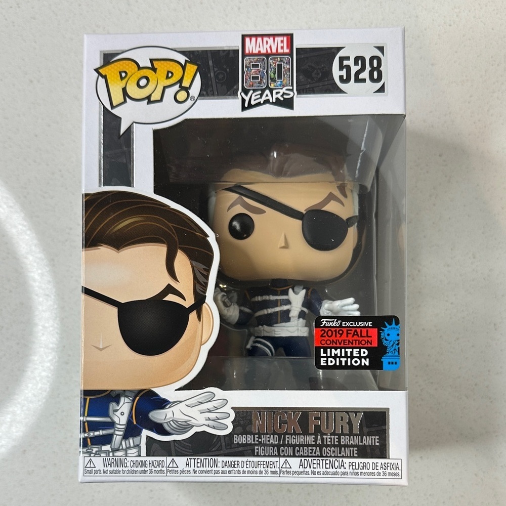 Funko Pop Marvel 80th Anniversary Nick Fury Figure